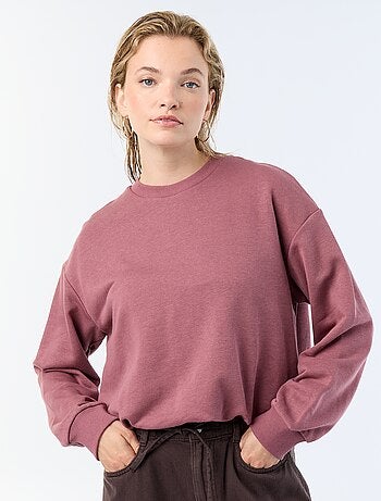 Sweatshirt met bolle pasvorm van french terry