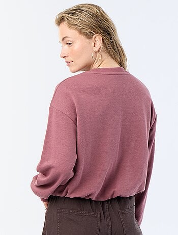 Sweatshirt met bolle pasvorm van french terry