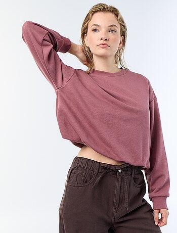 Sweatshirt met bolle pasvorm van french terry
