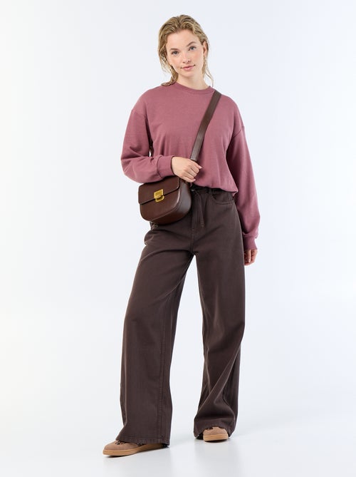 Sweatshirt met bolle pasvorm van french terry - Kiabi