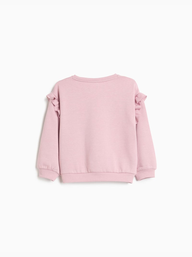 Sweatshirt met borduurwerk, mo fashion Roze - Kiabi