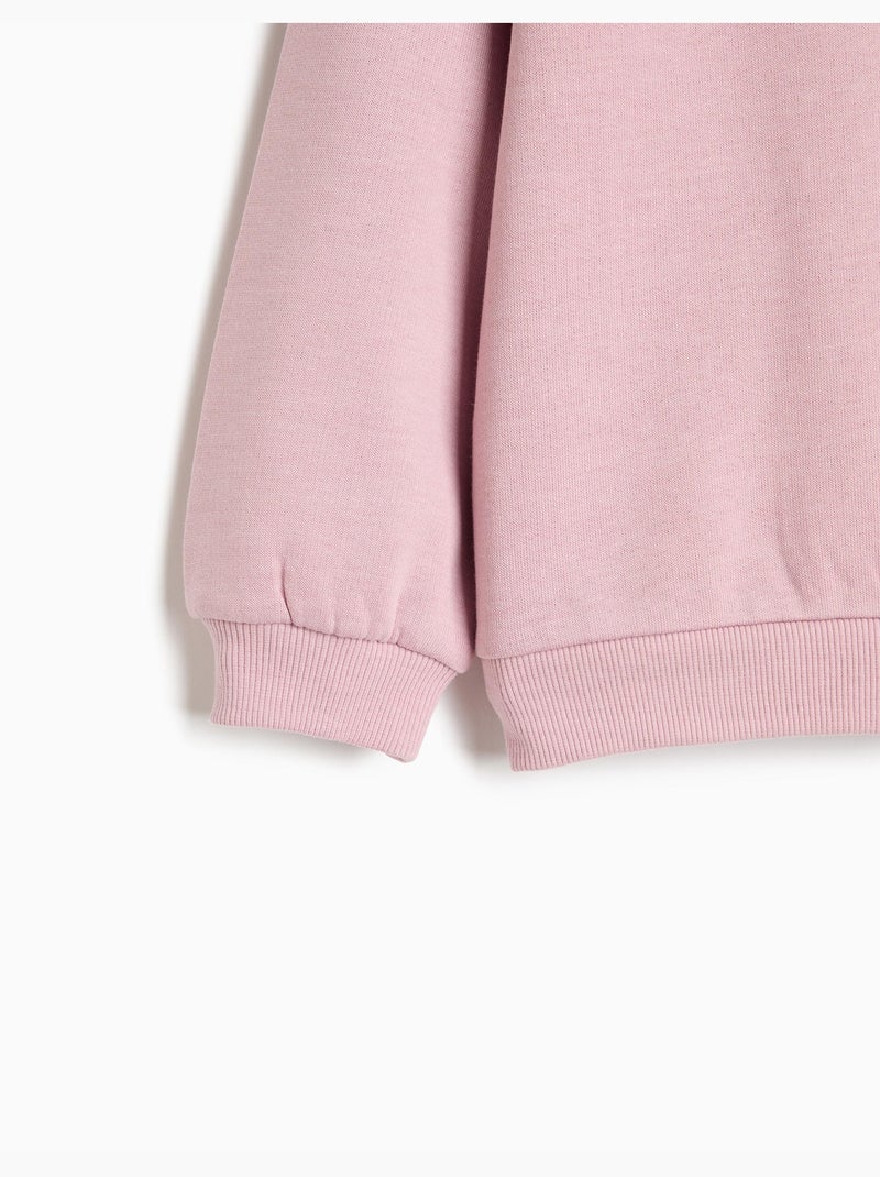 Sweatshirt met borduurwerk, mo fashion Roze - Kiabi