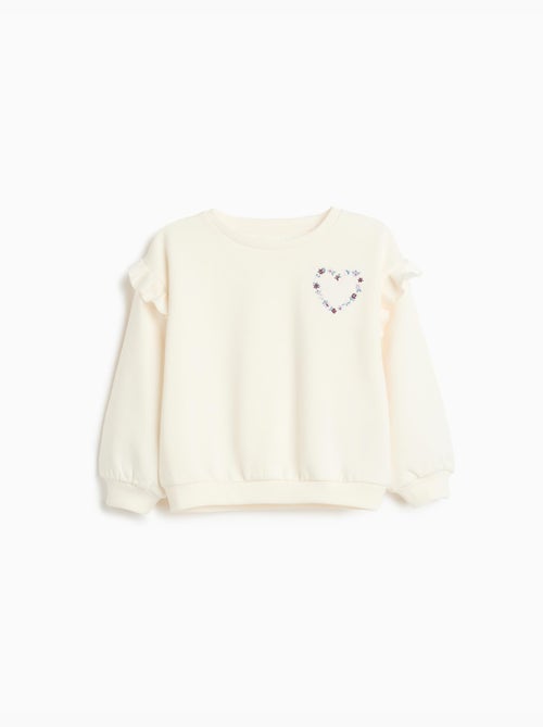 Sweatshirt met borduurwerk, mo fashion - Kiabi Sweatshirt met borduurwerk, mo fashion - Kiabi