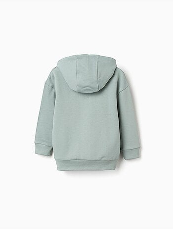 Sweatshirt met capuchon en geruwde voering met minecraft-print