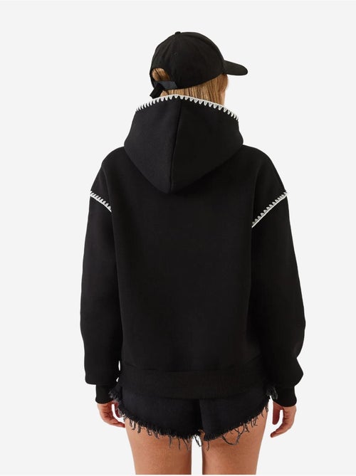 Sweatshirt met capuchon en kantdetail lucci - Kiabi Sweatshirt met capuchon en kantdetail lucci - Kiabi