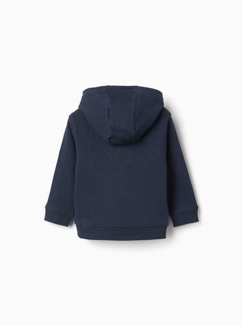 Sweatshirt met capuchon met zy bouclé borduursel - Kiabi