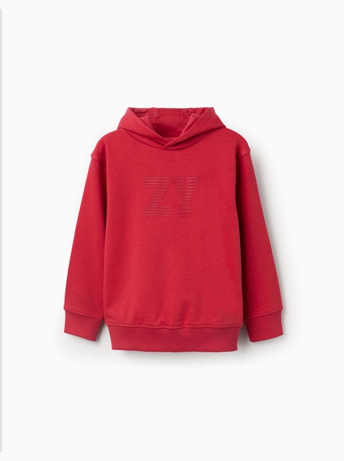 Sweatshirt met capuchon met ZY reliëfprint - Kiabi Sweatshirt met capuchon met ZY reliëfprint - Kiabi