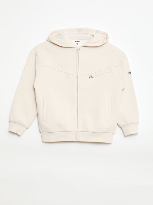 Sweatshirt met capuchon van fleece - Kiabi
