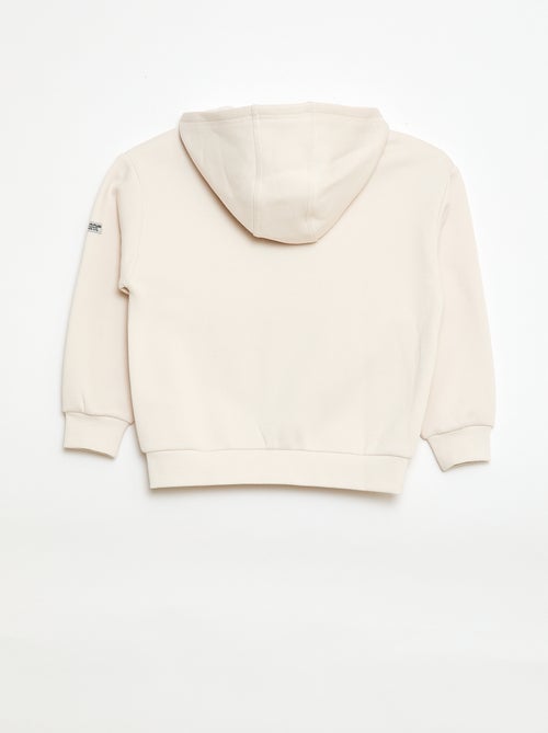 Sweatshirt met capuchon van fleece - Kiabi