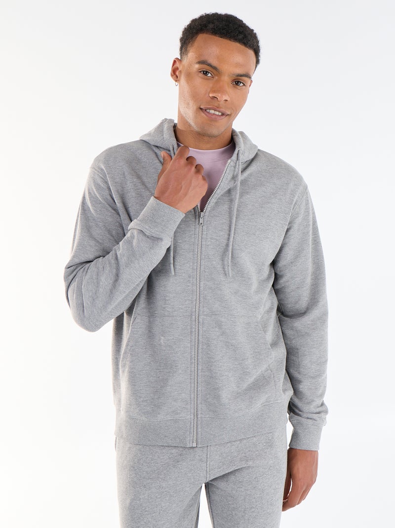 Sweatshirt met capuchon van French Terry Grijs - Kiabi