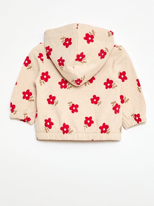 Sweatshirt met kap en print - Kiabi