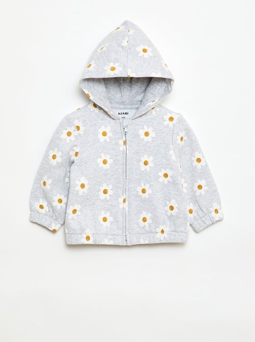 Sweatshirt met kap en print - Kiabi