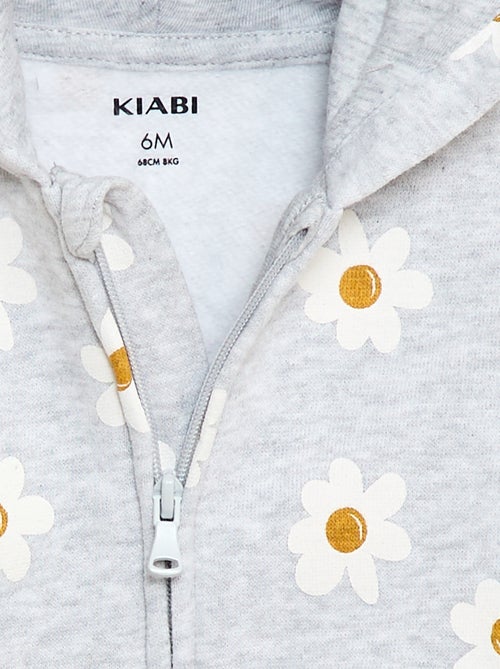 Sweatshirt met kap en print - Kiabi