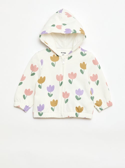 Sweatshirt met kap en print - Kiabi