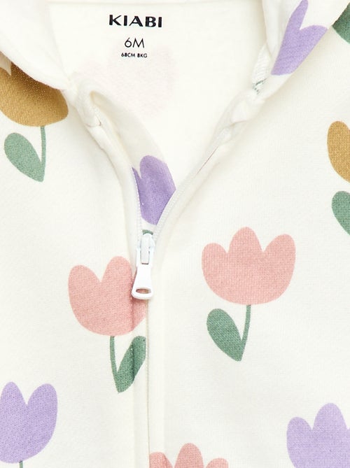 Sweatshirt met kap en print - Kiabi