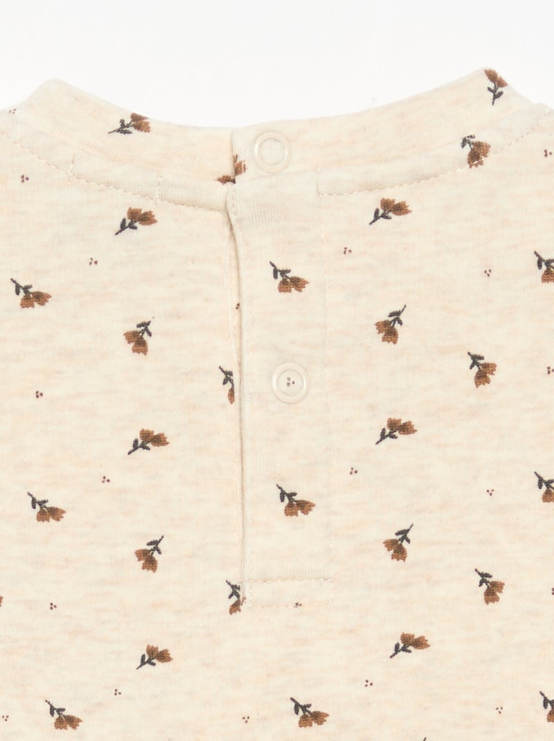 Sweatshirt met lange mouwen Biege - Kiabi