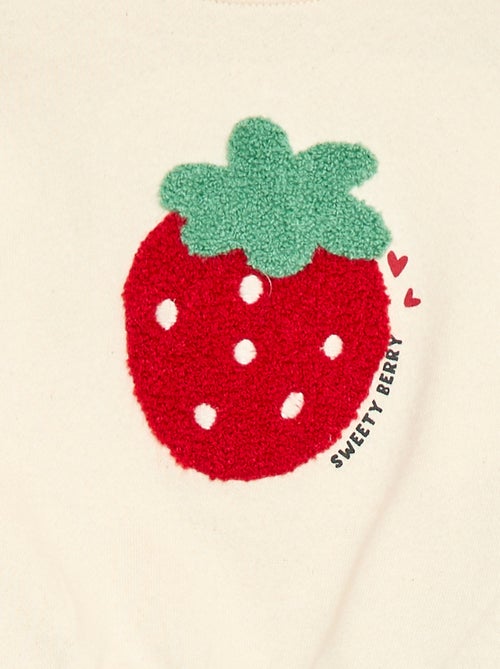 Sweatshirt met lange mouwen en badstof patch - Kiabi