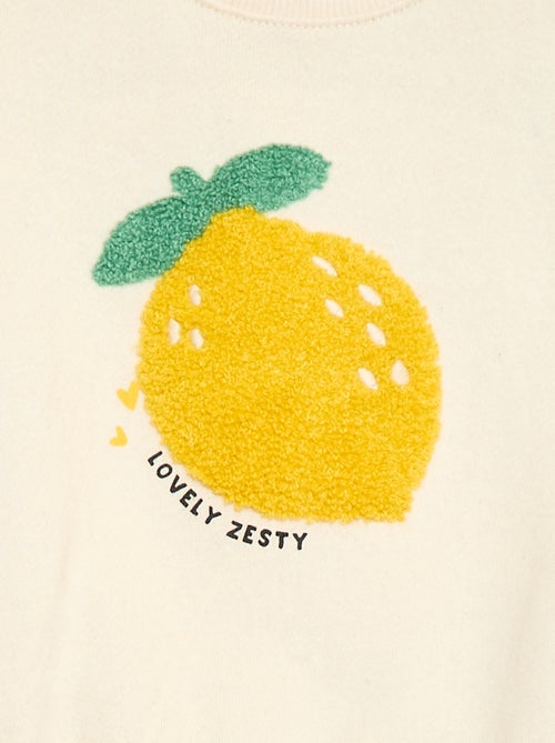 Sweatshirt met lange mouwen en badstof patch - Kiabi Sweatshirt met lange mouwen en badstof patch - Kiabi