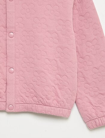Sweatshirt met lange mouwen en drukknopenopening