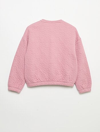 Sweatshirt met lange mouwen en drukknopenopening
