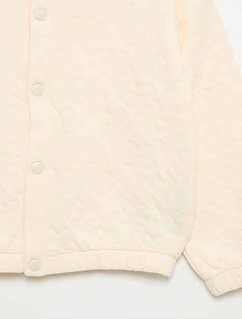 Sweatshirt met lange mouwen en drukknopenopening