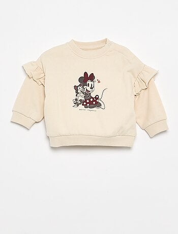 Sweatshirt met lange mouwen en ruches op de schouders