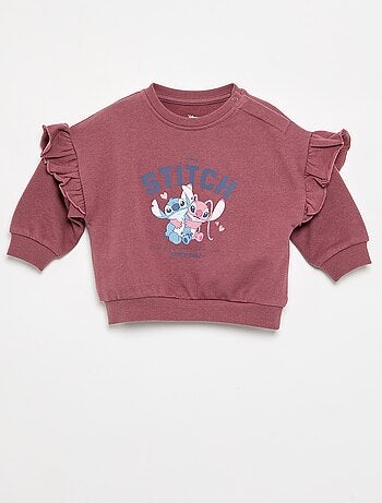 Sweatshirt met lange mouwen en ruches op de schouders