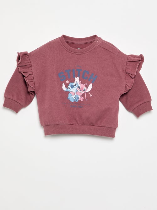 Sweatshirt met lange mouwen en ruches op de schouders - Kiabi