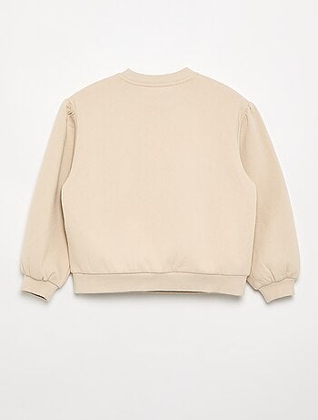 Sweatshirt met lange mouwen en strik