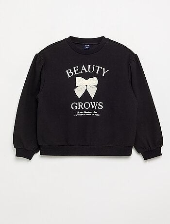Sweatshirt met lange mouwen en strik