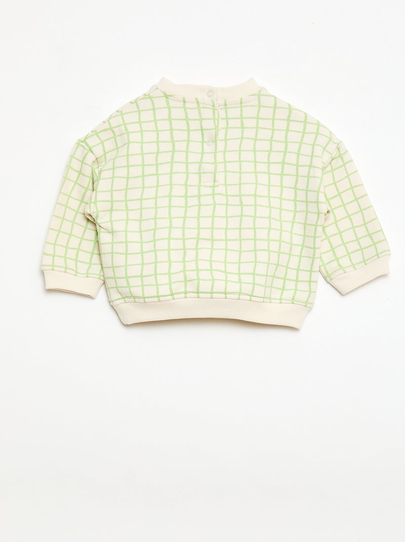 Sweatshirt met lange mouwen 'Grafik Edition' Wit - Kiabi