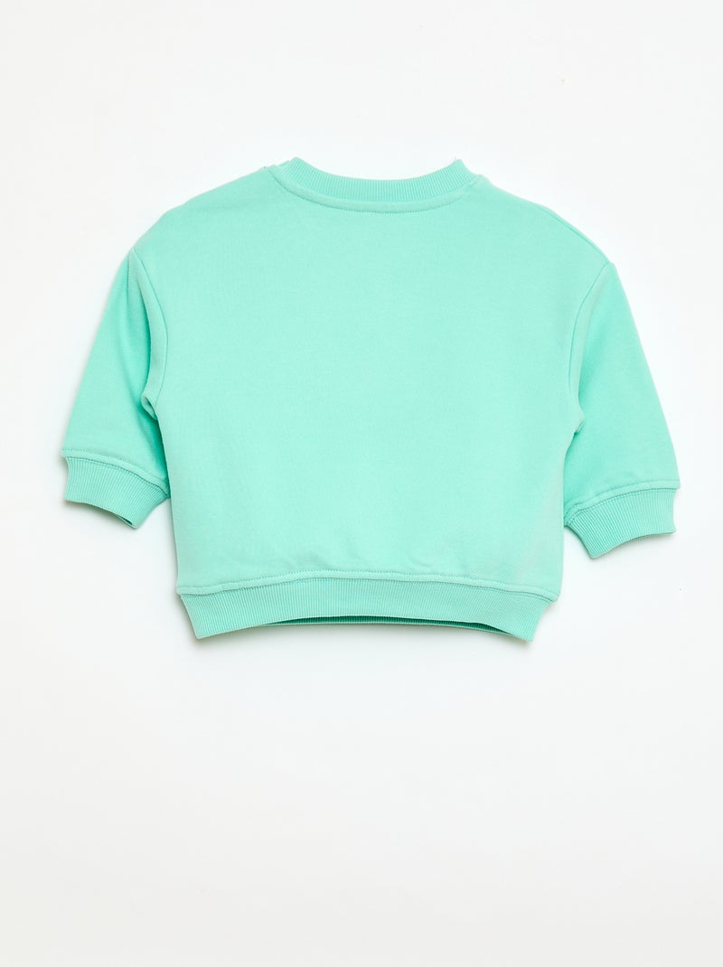 Sweatshirt met lange mouwen Groen - Kiabi