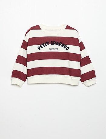 Sweatshirt met lange mouwen van fleece met animatie