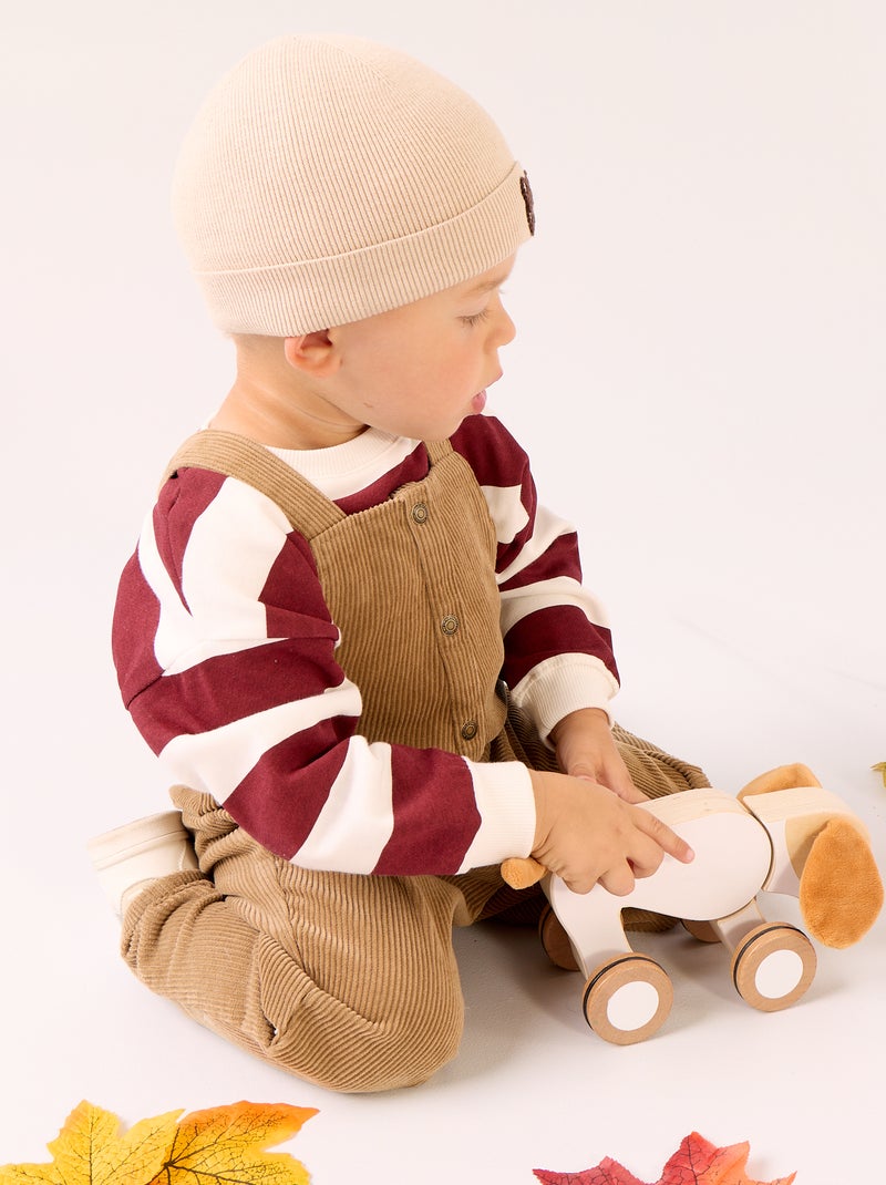 Sweatshirt met lange mouwen van fleece met animatie Rood - Kiabi