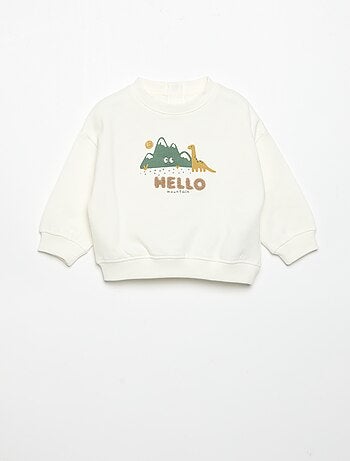 Sweatshirt met lange mouwen van fleece met animatie