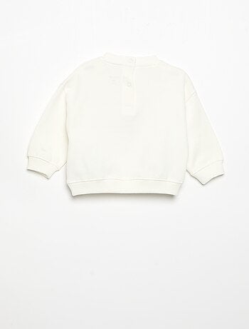 Sweatshirt met lange mouwen van fleece met animatie