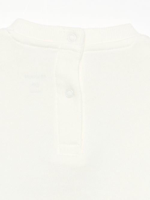 Sweatshirt met lange mouwen van fleece met animatie - Kiabi Sweatshirt met lange mouwen van fleece met animatie - Kiabi