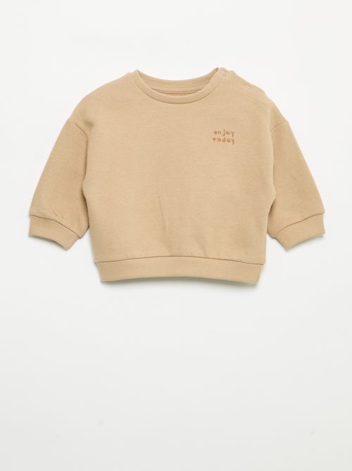 Sweatshirt met lange mouwen van molton - Kiabi Sweatshirt met lange mouwen van molton - Kiabi