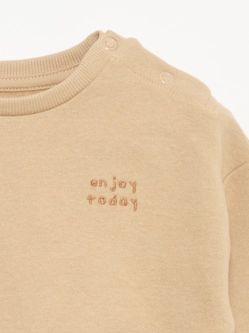 Sweatshirt met lange mouwen van molton - Kiabi Sweatshirt met lange mouwen van molton - Kiabi