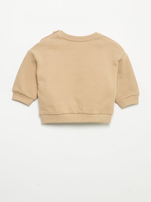 Sweatshirt met lange mouwen van molton - Kiabi Sweatshirt met lange mouwen van molton - Kiabi