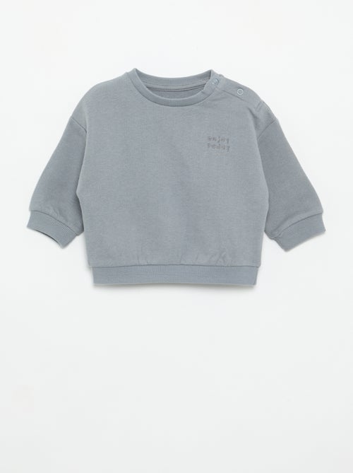 Sweatshirt met lange mouwen van molton - Kiabi