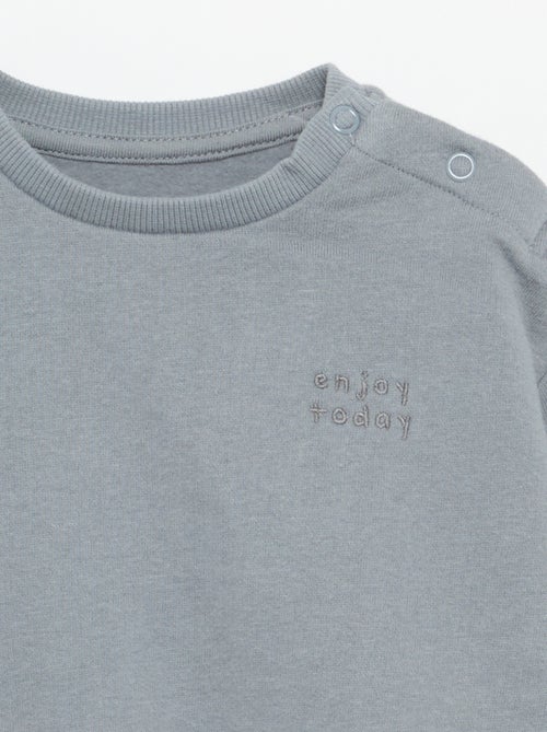 Sweatshirt met lange mouwen van molton - Kiabi