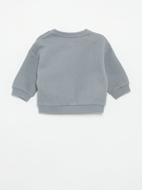 Sweatshirt met lange mouwen van molton - Kiabi