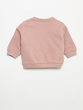 Sweatshirt met lange mouwen van molton