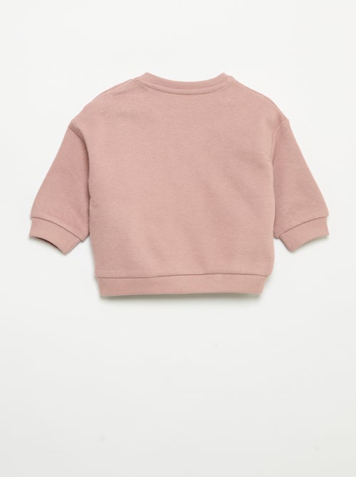 Sweatshirt met lange mouwen van molton - Kiabi