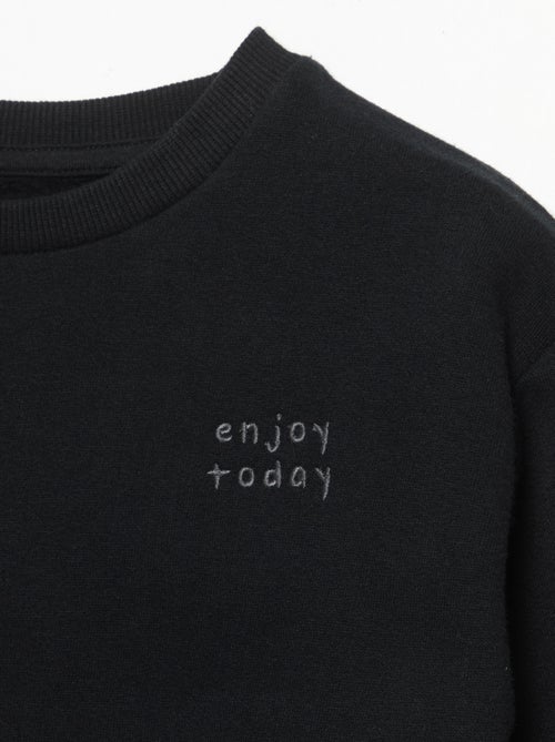 Sweatshirt met lange mouwen van molton - Kiabi Sweatshirt met lange mouwen van molton - Kiabi