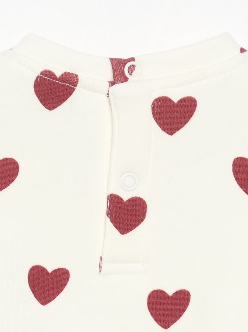 Sweatshirt met lange mouwen Wit - Kiabi