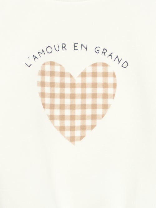 Sweatshirt met lange mouwen - Kiabi