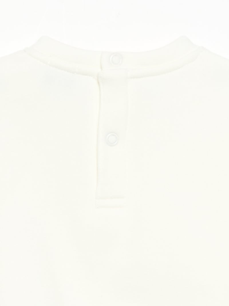 Sweatshirt met lange mouwen Wit - Kiabi
