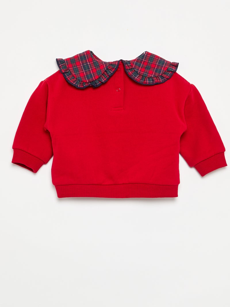 Sweatshirt met 'Minnie'-print van 'Disney' Rood - Kiabi